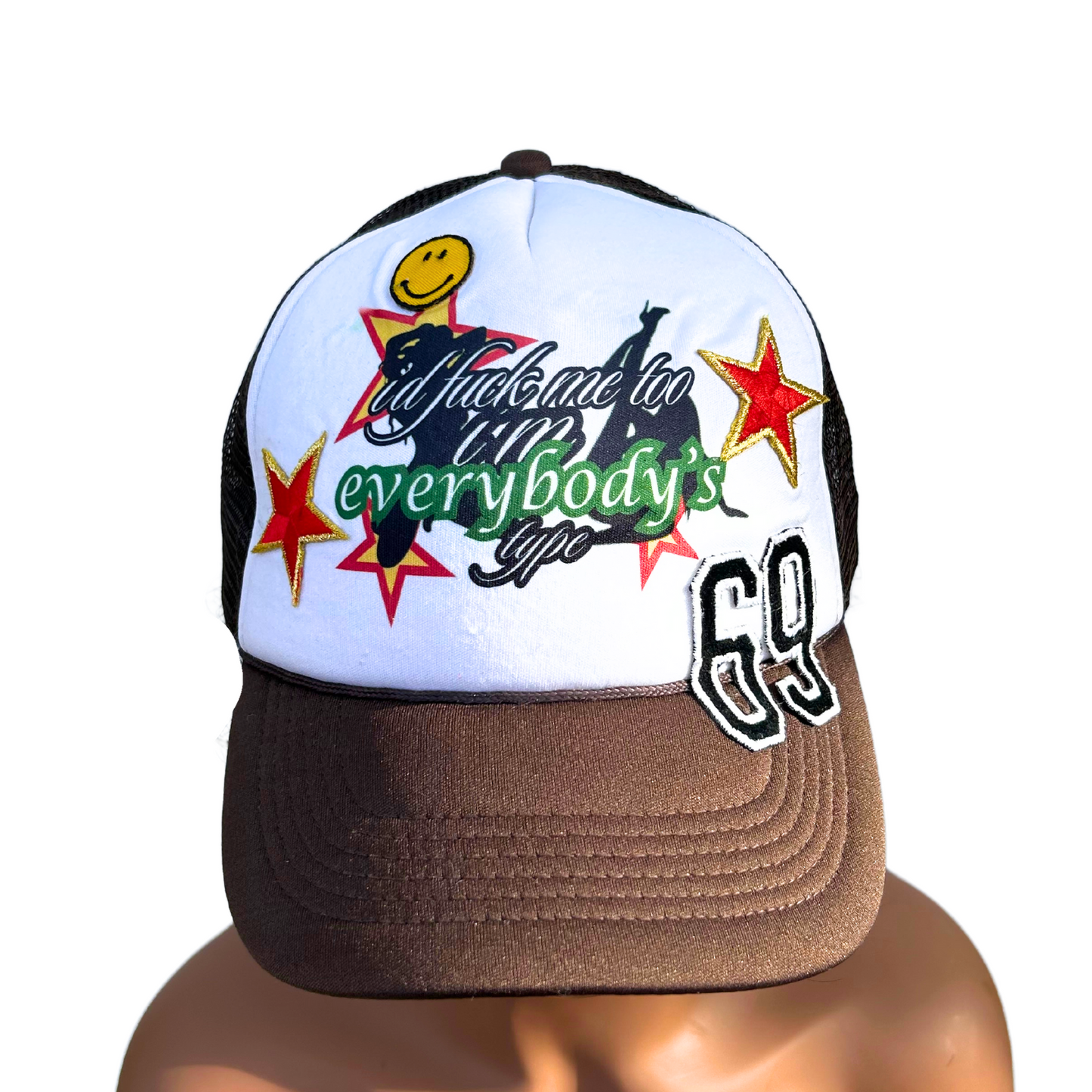 Custom “I’d Fuck Me Too, I’m Everybody’s Type” Patchwork Hat