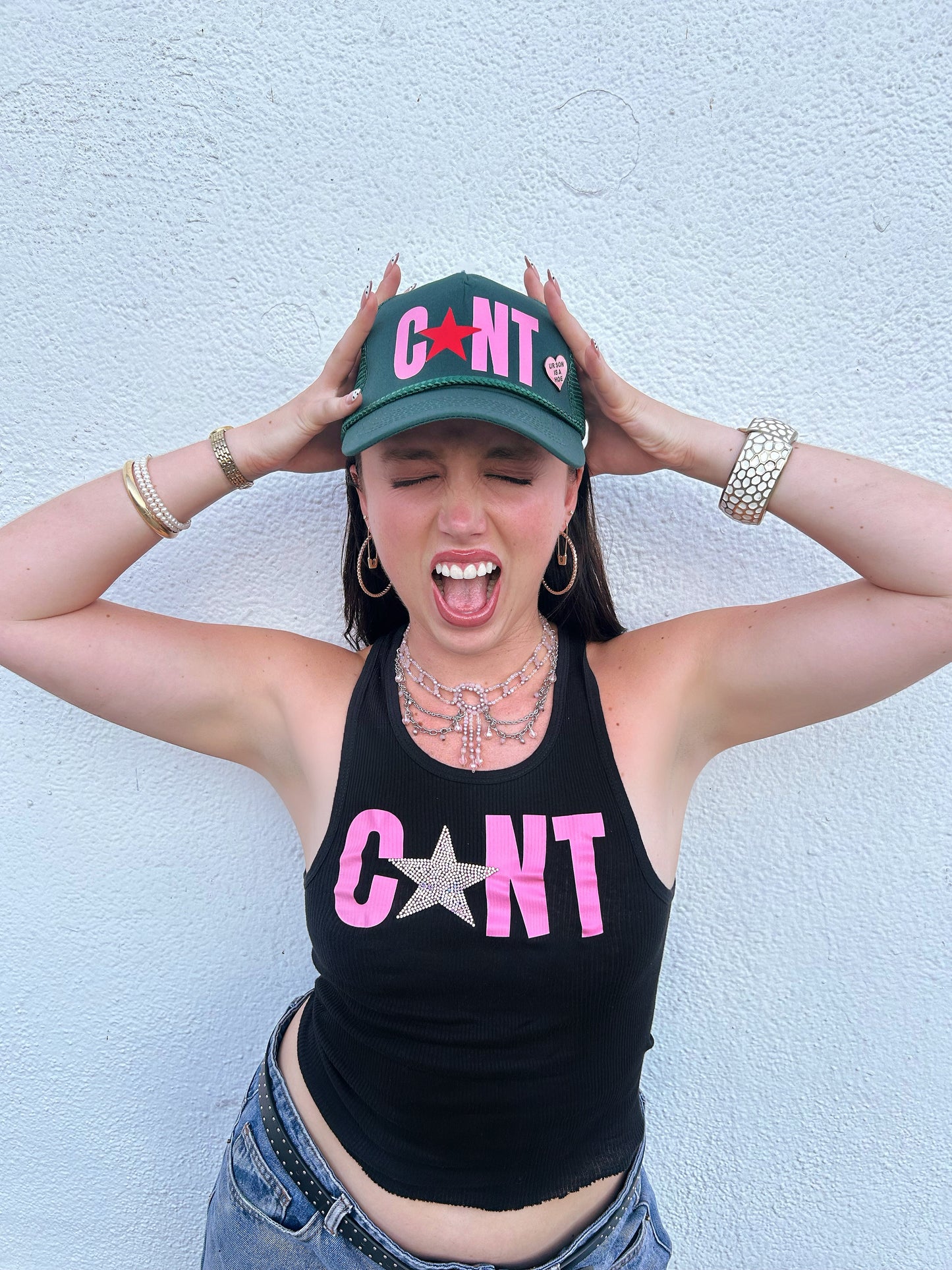 CUNT Sparkle Tank Top