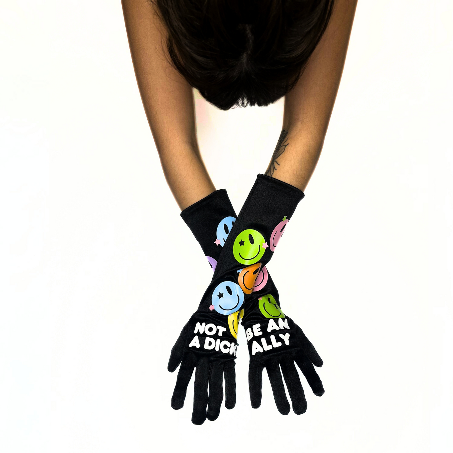 Be an Ally, Not a Dick Rainbow Gloves