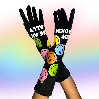 Be an Ally, Not a Dick Rainbow Gloves