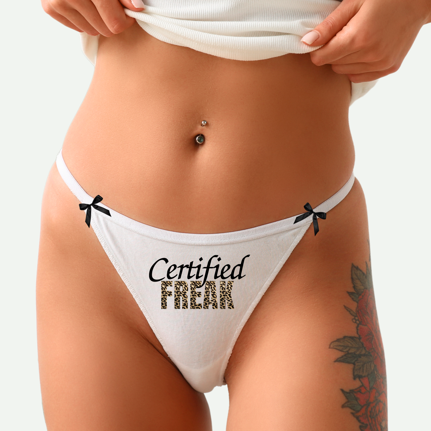 Certified Freak Leopard Bow Thong